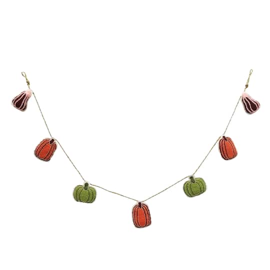 6ft. Fabric Pumpkin Garland by Ashland®